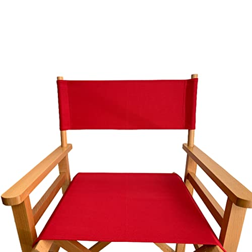 Director Chair Replacement Canvas Covers - 2-Set (4pcs) Red Oxford Cloth