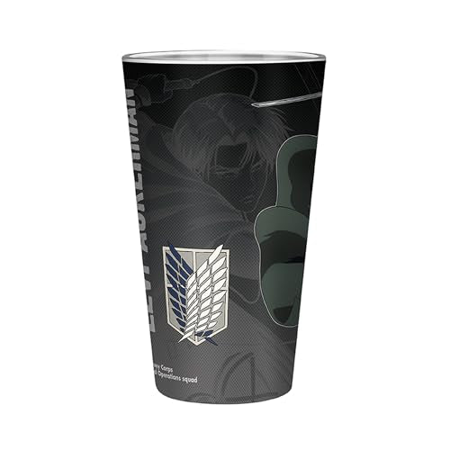Attack on Titan Levi XXL Glass - 400ml Anime Drinking Glass