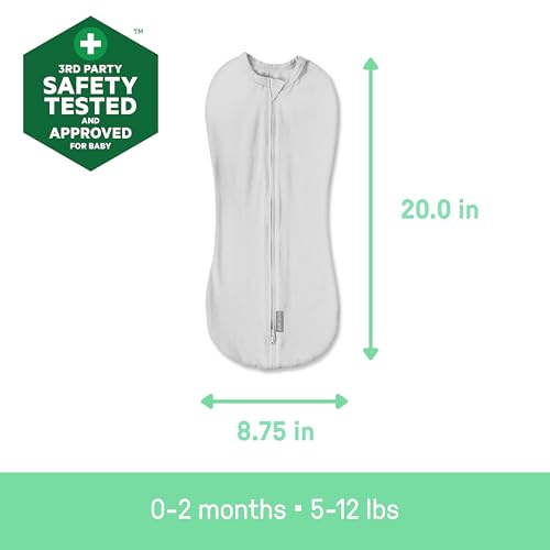 SwaddleMe Compression Baby Swaddle Pod 2-Pack - 2-Way Zipper, 0-2 Months