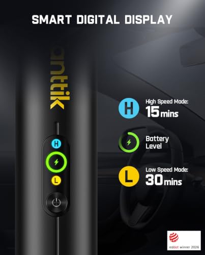 Fanttik Slim V10 APEX Cordless Car Vacuum - 19kPa 4-in-1 Mini Handheld