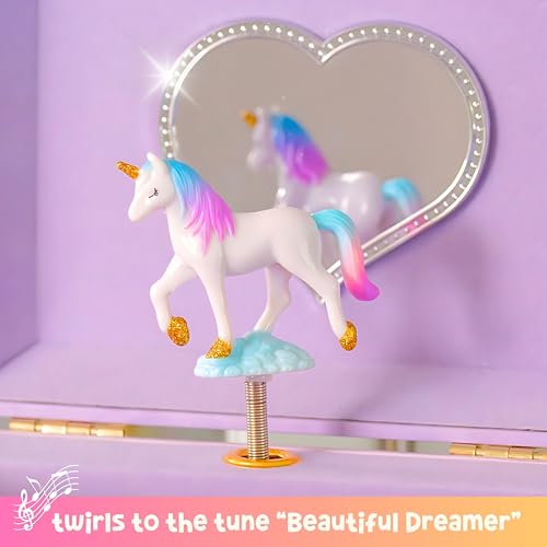 Musical Unicorn Jewelry Box for Girls - Children's Keepsake Organizer