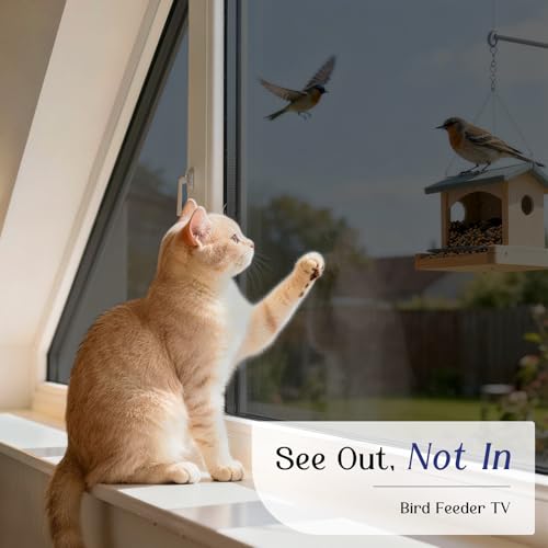 One Way Window Tint Film - Black-Silver, 17.5" x 78.7", UV Blocking & Privacy