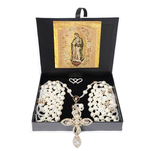 Wedding Lasso for Ceremony with Pearls and Unity Cross