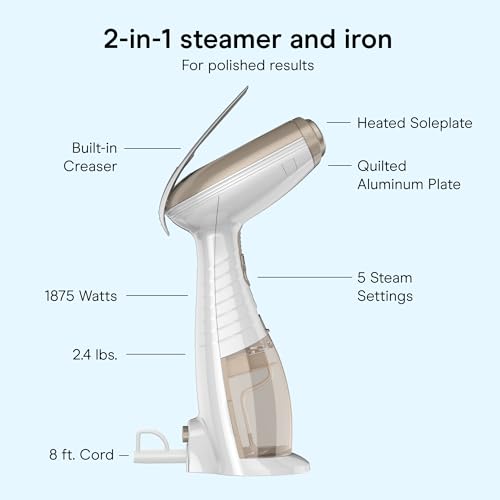 Conair Turbo ExtremeSteam 1875W Handheld Garment Steamer for Clothes