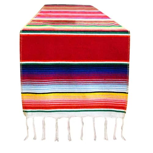 Mexican Table Runner 14x84 Inches Rainbow Colors Party Decor Home & Garden