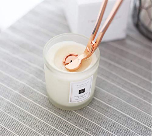 Rose Gold Candle Wick Trimmer - Durable Stainless Steel Cutter