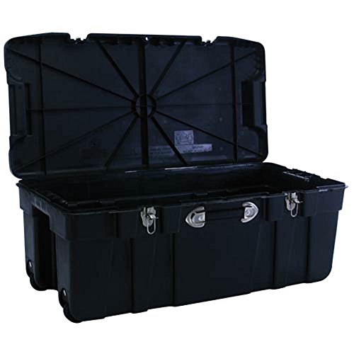 148L Rolling Storage Trunk with Wheels - Heavy Duty Plastic Cargo Box
