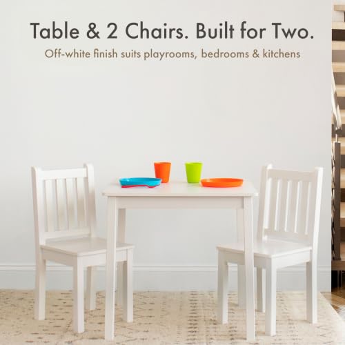 Kids Toddler Table and 2 Chair Set - Durable Wood Activity Furniture