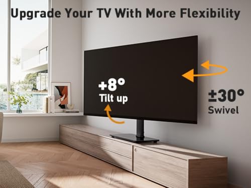 Universal Swivel TV Stand Base for 32-70 Inch TVs - Height Adjustable