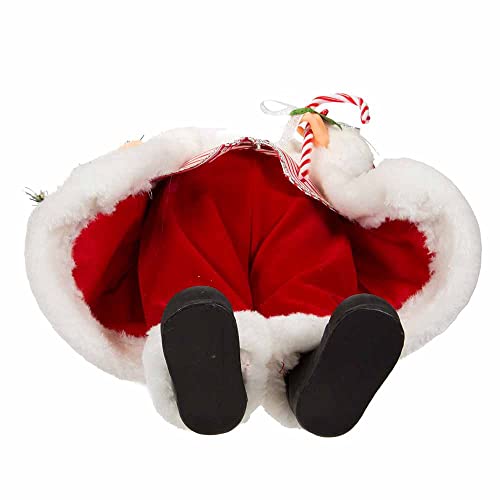 Kurt S. Adler 17.5-Inch Peppermint Santa Claus Christmas Decor