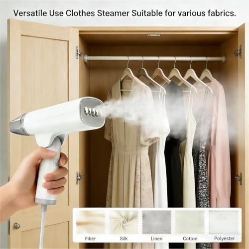 Portable Handheld Garment Steamer & Iron, 1300W Foldable Travel Clothes Steamer