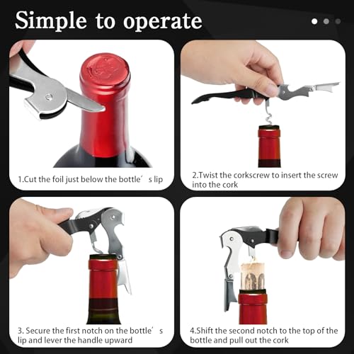 110 Pack Waiter Corkscrew Wine Openers - All-in-One Bar Tools for Bartenders & Servers