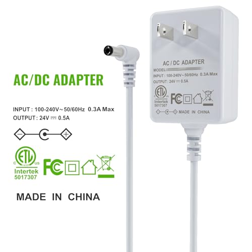 24V 500mA Power Cord Adapter for Essential Oil Diffuser Humidifier