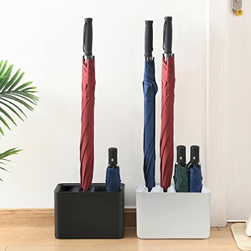 Slim Umbrella Stand with Drip Tray - Compact Entryway Organizer