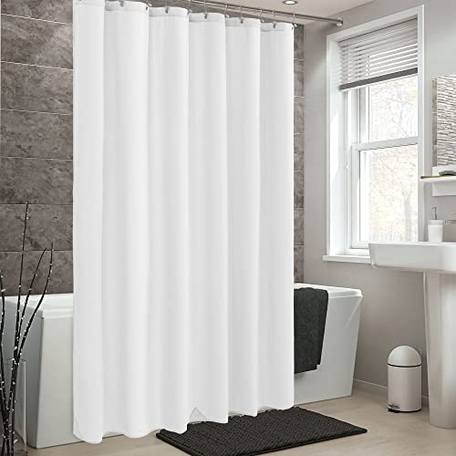 Alyvia Spring Waterproof Fabric Shower Curtain White 72x72