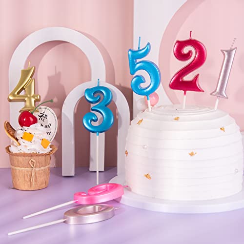 2.76 Inch Gold Number 1 Birthday Candle for Cake Decoration