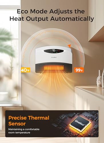 1500W Electric Wall Heater with WiFi Remote Control and Thermostat