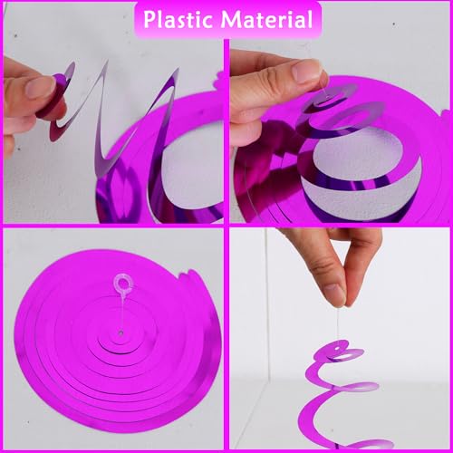 BEISHIDA Rainbow 30Pcs Hanging Swirls Decorations for Wedding Christmas Party