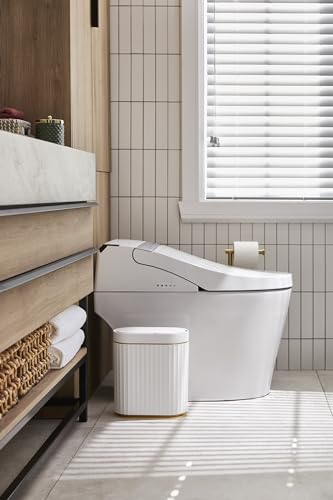 Motion Sensor Bathroom Trash Can 2 Gallon Waterproof Wastebasket