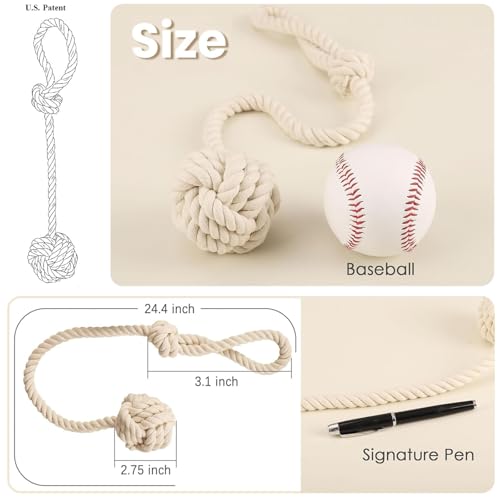 4 Pack Handmade Rope Curtain Tiebacks - Heavy Duty Decorative Holdbacks