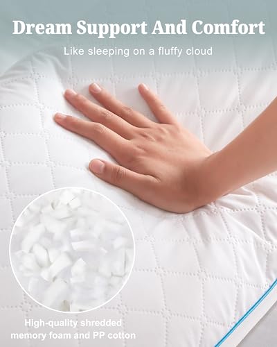 Adjustable Shredded Memory Foam Body Pillow for Adults - 20x54 Inch