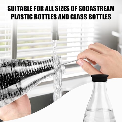Long Bottle Cleaning Brush with Anti-Scratch Nylon Bristles 13.4 Inch