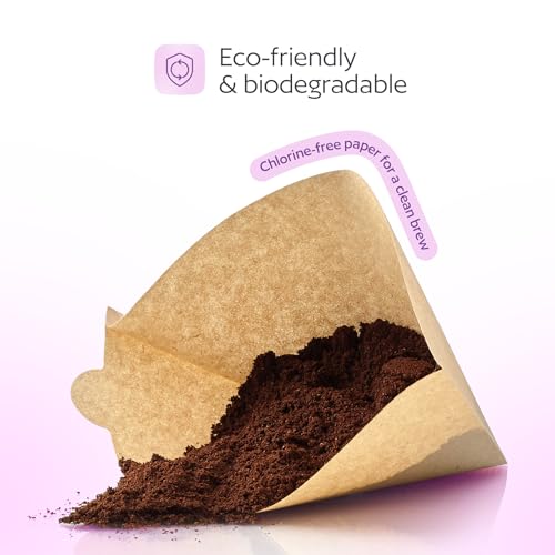 #4 Cone Coffee Filters, Unbleached Paper, 200 Count for 8-12 Cup Brewers