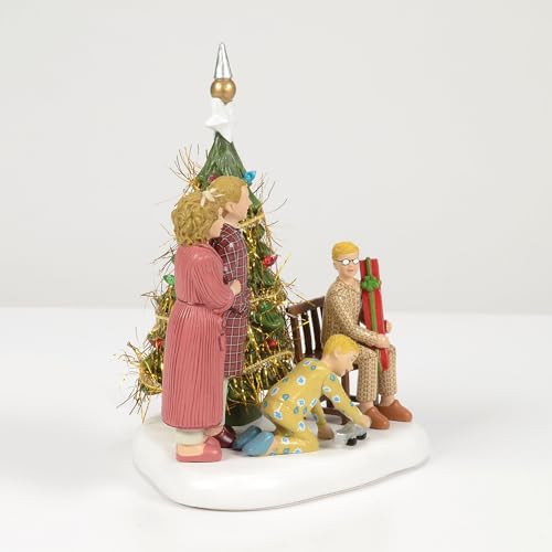 Ralphie’s Family Opening Presents Lit Figurine - Department 56 A Christmas Story