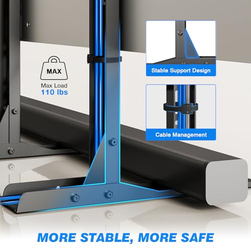 Universal Tabletop TV Stand Mount for 20-70 Inch TVs - Height Adjustable