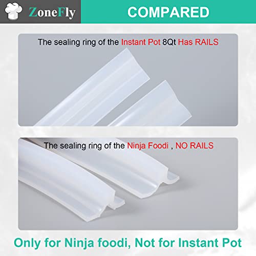 Silicone Sealing Ring Gasket for 6.5Qt and 8Qt Pressure Cookers - 2 Pack