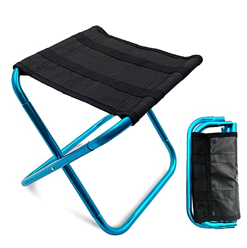 Portable Mini Folding Stool - Lightweight Aluminum Camping Seat
