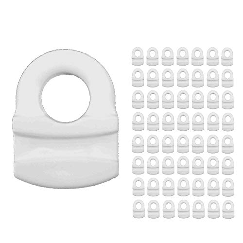 Eye Type Curtain Carriers and Gliders for Boat and RV Tracks (56 Pack)