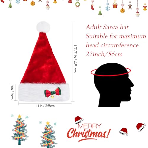 Kids Red Velvet Santa Hat - Christmas & Holiday Party Accessory