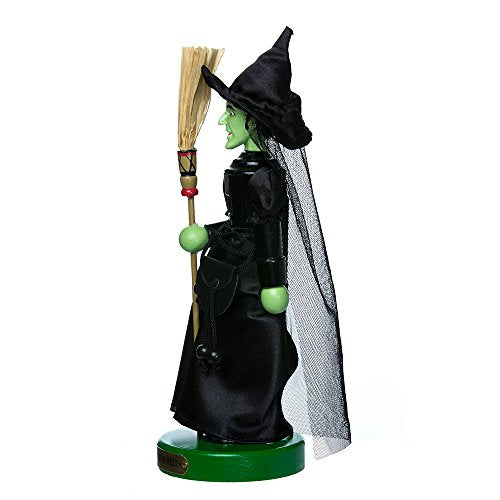Wicked Witch Wooden Nutcracker - 11-Inch Christmas Tabletop Decoration