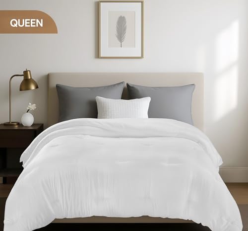 Utopia Bedding Queen Duvet Insert - All Season Down Alternative Comforter