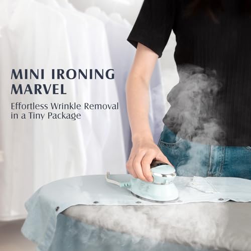 PIOMATIC Mini Travel Steam Iron with Dual Voltage & Non-Stick Soleplate