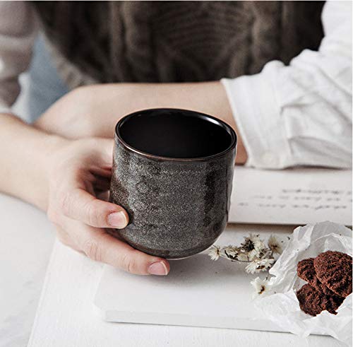 Japanese Style Ceramic Tea & Coffee Set with 4 Colors – 200ml Mate Cups, Gift-Ready