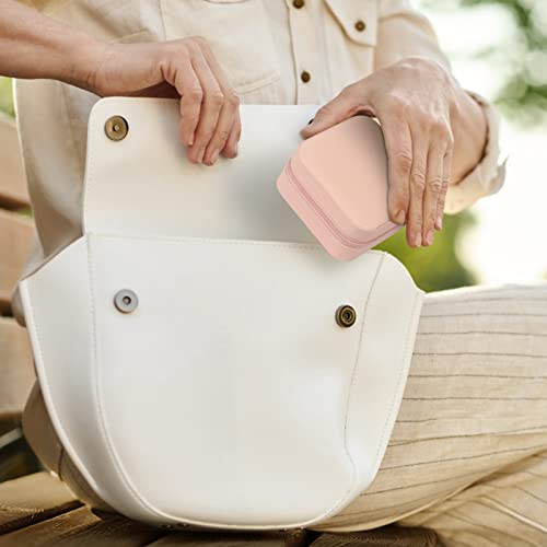 Portable PU Leather Travel Jewelry Case for Earrings & Necklaces