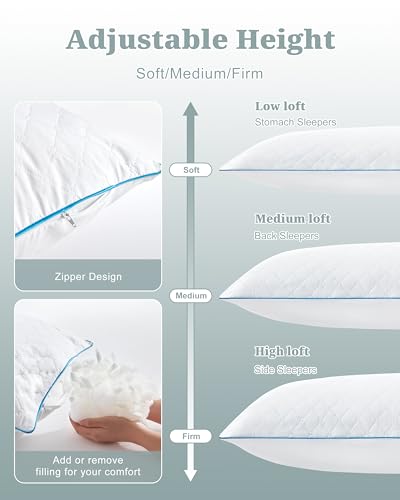 Adjustable Shredded Memory Foam Body Pillow for Adults - 20x54 Inch