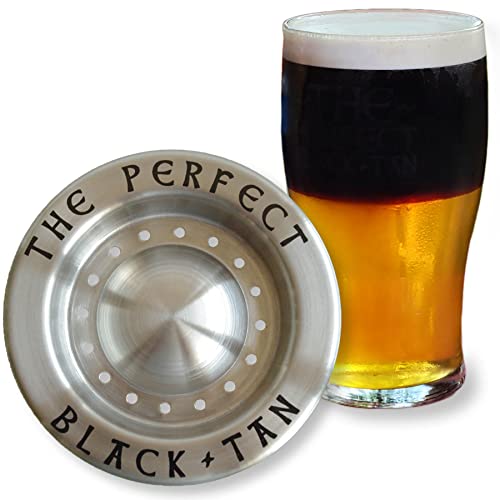 Stainless Steel Black and Tan Beer Layering Tool - Easy Pour Bar Accessory