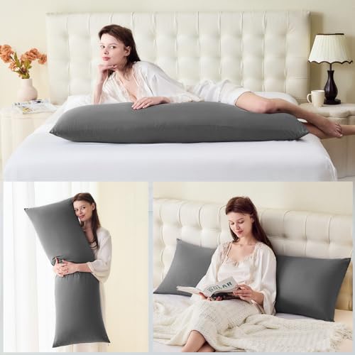 Ultra Soft Microfiber Body Pillowcase 20x54 inch - Dark Gray