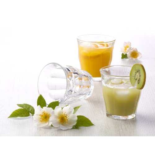 Tempered Glass Tumblers 220ml - Set of 6 Microwave & Freezer Safe Cups