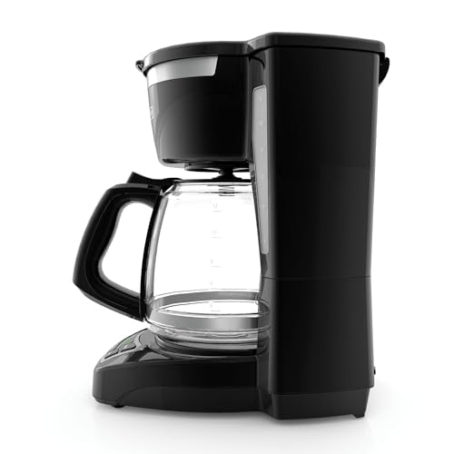12-Cup Programmable Drip Coffee Maker with Glass Carafe & Auto Brew