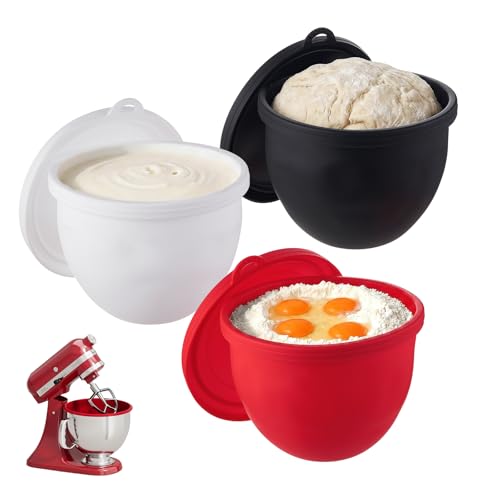 Silicone Mixing Bowl Liners for 5-Quart Tilt-Head Stand Mixers, 3-Pack