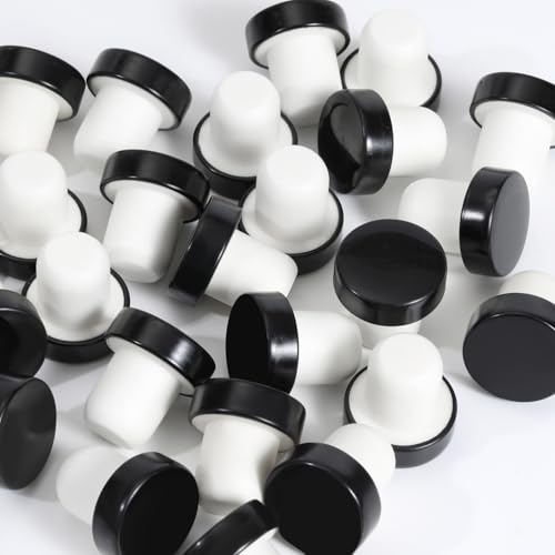 Impnit 20 Pcs T-Shaped Reusable Wine Bottle Cork Stoppers Silicone Seal Plugs