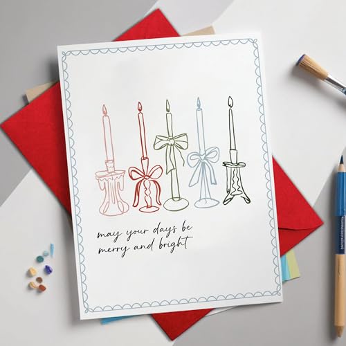 Funny Christmas Card for Boyfriend or Girlfriend - Naughty Holiday Greeting, Romantic Xmas Humor, Blank Inside with Envelope