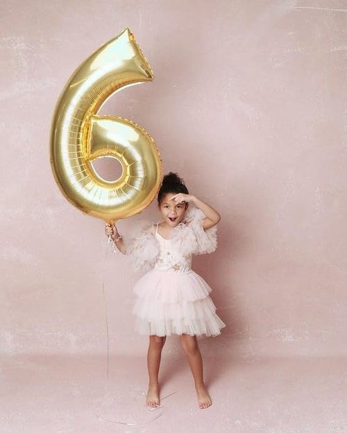 Light Gold 40-Inch Number 4 Balloon by [Brand Name] - Perfect for Birthdays, Graduations & Weddings