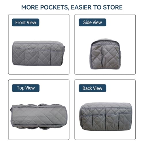 Armchair Caddy Sofa Armrest Organizer with 18 Pockets for Remote and Phone