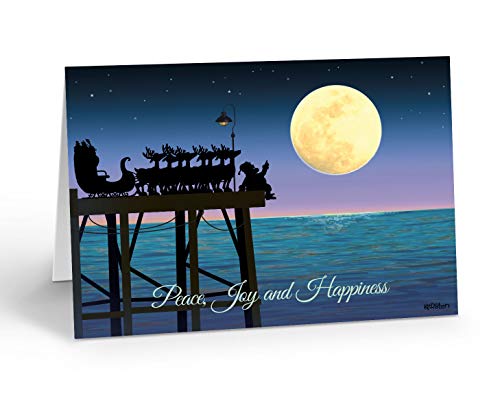 Stonehouse Dock Stargazing Christmas Cards (18-Count) – Includes Envelopes, Glossy Front Matte Interior