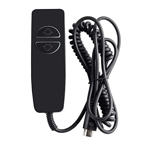 Hommoat Black 2-Button 5-Pin Power Lift Chair & Recliner Remote Replacement